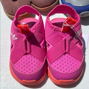 Adidas Pink Sandals with Velcro Strap